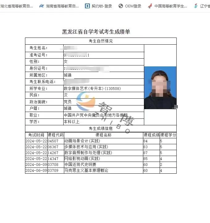 成绩反馈