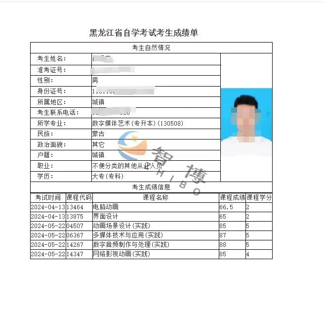 成绩反馈